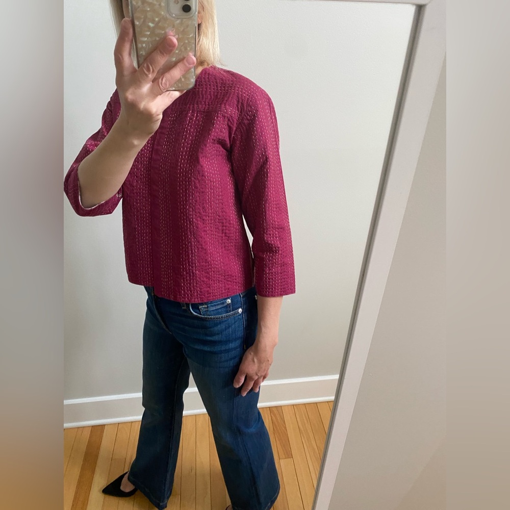 Reversible Pink Cotton jacket from Anokhi